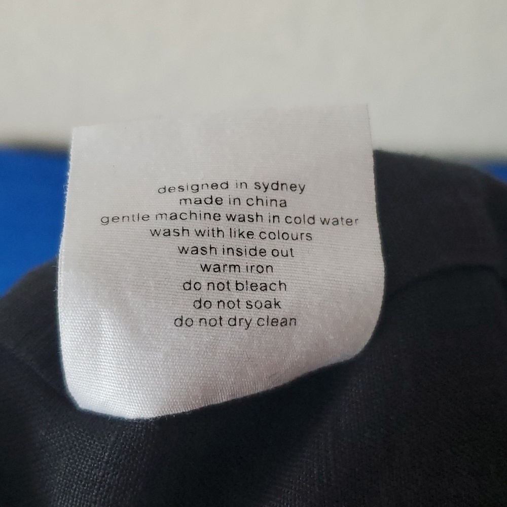 Assembly Label sz 14 100%  linen crop top spaghetti strap - Picture 6 of 7